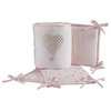 Lambs & Ivy Baby Love 4-Piece Crib Bumper - Pink, Gold, White, Love, Hearts