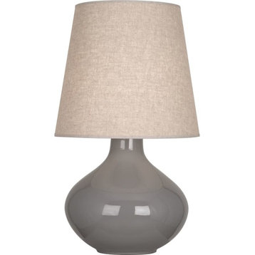 Robert Abbey June Buff TL June 31" Vase Table Lamp - Smoky Taupe