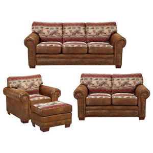 Cambridge 98527A2PC-BR Living Room Furniture Brown