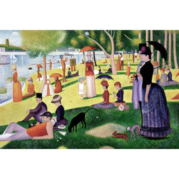 Sunday Afternoon on the Island of La Grande Jatte, Unframed Loose Canvas