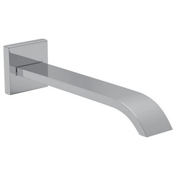 Rohl Wave Wall-Mounted Tub Spout with 1/2-in NPT inlet, Polished Chrome