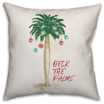 Deck the Palms 18x18 Spun Poly Pillow