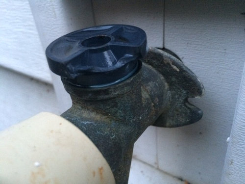 Broken Vacuum Breaker In Outdoor Faucet, Mansfield Outdoor Faucet