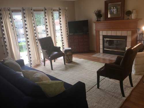 Need to tie up loose ends in eclectic/transitional living room