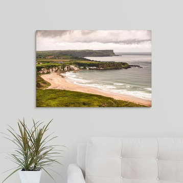 "Coastal Landscape, County Antrim, Ireland, UK" Wrapped Canvas Art Print, 30"...