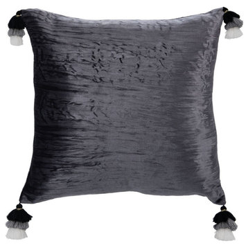 Safavieh Gwena Pillow Dark Grey 16" X 16"