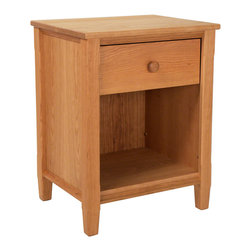 Vermont Shaker 1-Drawer Nightstand - Nightstands And Bedside Tables