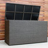 Arden Outdoor Cushion Storage Box, Chestnut Wicker