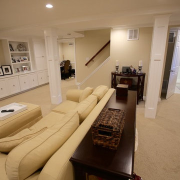 New family space in a Summit home's basement