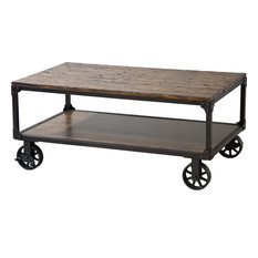50 Most Popular Industrial Coffee Tables With Wheels For 2021 Houzz
