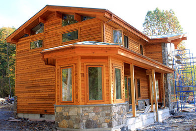 Mountain style exterior home photo in New York
