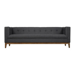 Gavin Linen Sofa in Grey - Sofas