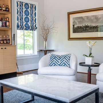 Clean, modern living room