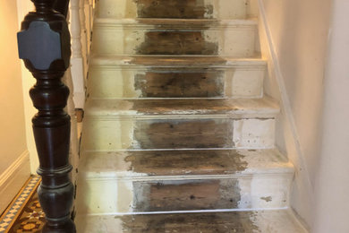 Photo of a victorian staircase in London.