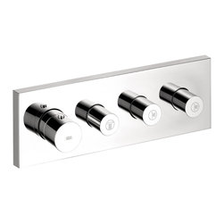 Axor ShowerCollection ThermostaticModule Trim with Volume Controls - Bath Products