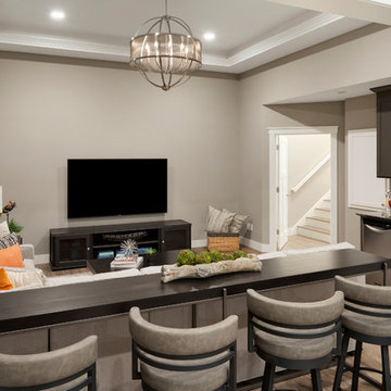 Refined - Lower Level Family Room | Che Bella Interiors