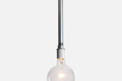 Industrial Pendant Light - Bare Bulb Drop Lamp