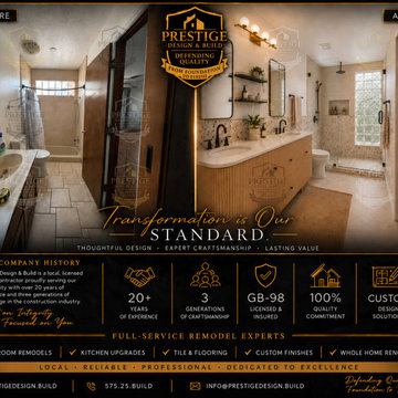 Prestige Bathroom Transformation Organic Modern Spa-Inspired Finishes