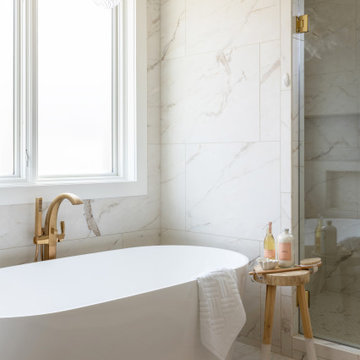 New Classic Revival Primary Bath