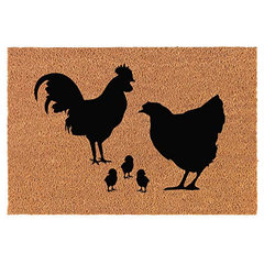 Caroline's Treasures ASA2181MAT Winter Rabbits Door Mat, Indoor