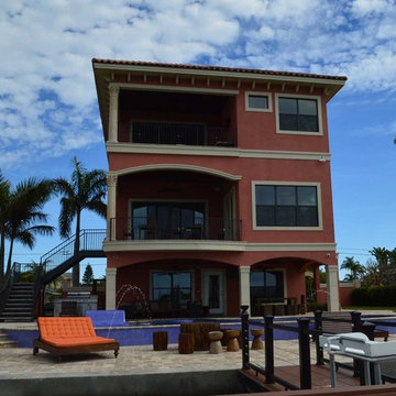 Waterfront, Hurricane-Resistant Home by Tampa Home Builder Alvarez New Concepts
