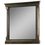 Legion Furniture - Legion Furniture Chauncey Mirror, Antique Coffee, 36" - Accessorize a bare wall in your living space or update the look of your bathroom with the Chauncey Mirror from Legion Furniture. Featuring a stunning frame, this mirror adds dimension and texture to any blank wall in your home. The mirror is as functional as it is stylish and is sure to make a charming statement.