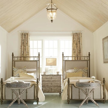 A.R.T. Furniture Pavilion Twin Metal Bed in Antique Brass