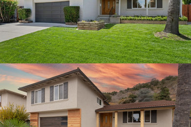 Example of a minimalist exterior home design in Other