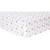 Coral Triangles Deluxe Flannel Fitted Crib Sheet