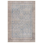 Vibe by Jaipur Living - Machine Washable Vibe by Jaipur Living Royse Oriental Area Rug, 9'x12' - The Medea collection melds the timelessness of Persian designs with modern, livable style. The Royse area rug boasts a softly faded, vintage motif in subdued tones of blue and gray. This low-pile rug is made of soft polyester and features a one-of-a-kind antique rug digitally printed design.