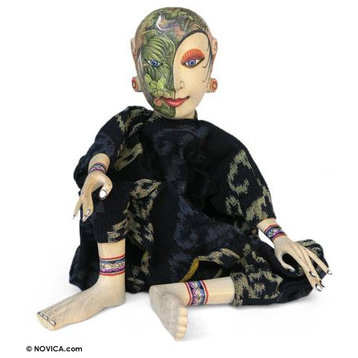 NOVICA In The Garden And Wood Display Doll
