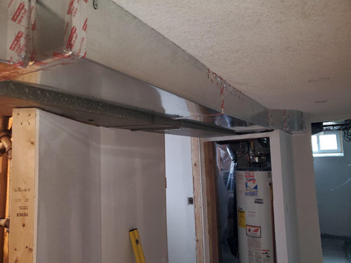 Properly Paint Ductwork, Painting A Basement Ceiling Exposed Ductwork Etching