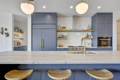 Example of a beach style kitchen design in Austin