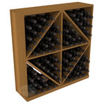Wine Racks America - Solid Diamond Storage Bin, Redwood, Oak - This solid wooden wine cube is a perfect alternative to column-style racking kits. Holding 8 cases of wine bottles, you can double your storage capacity with back-to-back units without requiring more access area. This rack is built to last. That is guaranteed.