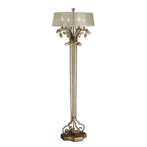 crystal leaf floor lamp