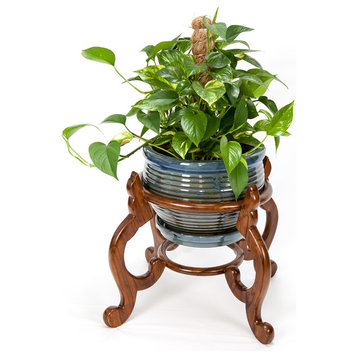 Classic Round Cabriole Plant Stand
