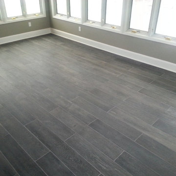 Sunroom: Plank Tile Floor