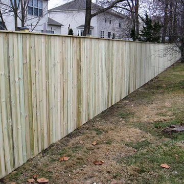 Vertical Board w/ Cap Board (Wood Privacy Fence)