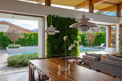 Inspiration for a small mid-century modern landscaping.