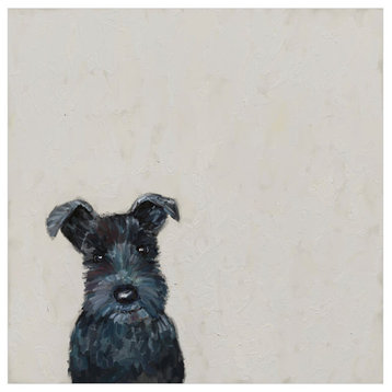 "Best Friend - Black Schnauzer" Canvas Wall Art by Cathy Walters
