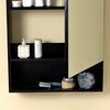 Bathroom Medicine Cabinet With Small Bottom Shelf, Espresso