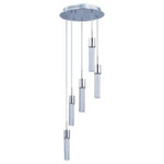ET2 Lighting - ET2 Lighting E22775-91PC Fizz IV - LED Pendant - This is the new and improved version of our previous Fizz 2. The new version features a new ceramic base LED from LG. With 30% greater light output and dimming capability the new Fizz 4 sets the standard in contemporary illumination. Shade Included. Warranty: One-Year Color Temperature: 3300 Rated Life: 40000Fizz IV LED Pendant Polished Chrome Bubble Glass *UL Approved: YES *Energy Star Qualified: n/a *ADA Certified: n/a *Number of Lights: Lamp: 5-*Wattage:3w LED bulb(s) *Bulb Included:No *Bulb Type:LED *Finish Type:Polished Chrome