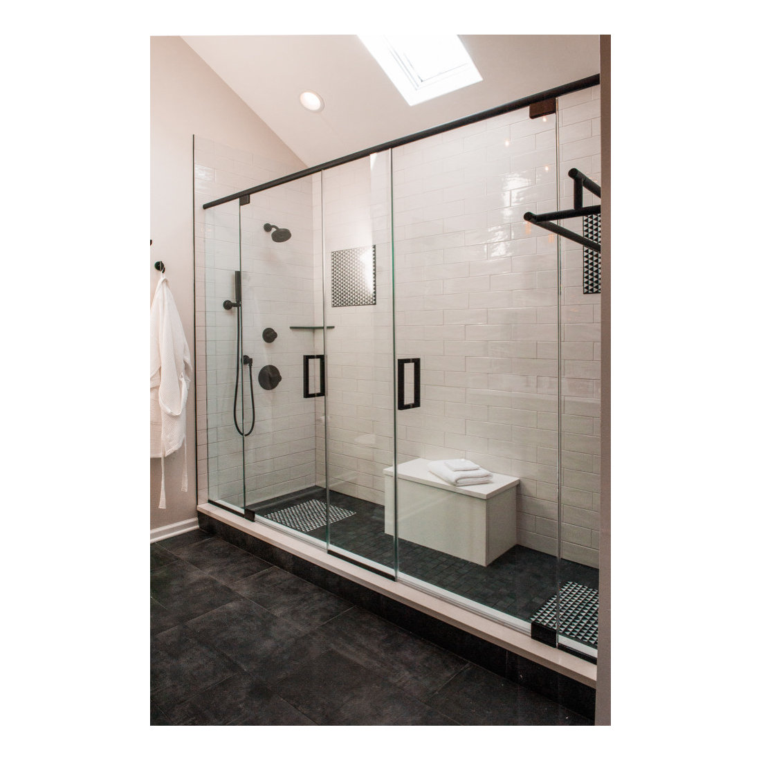 Eclectic Bucktown Master Bathroom