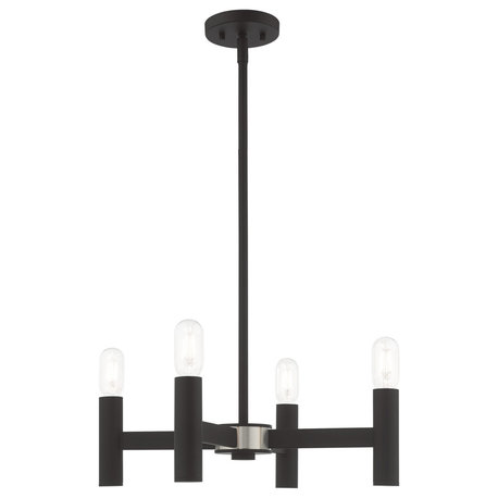 Copenhagen 4 Light Black Mini Chandelier (51134-04)