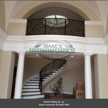 Interior Railings Custom Made by Isaac's Ironworks