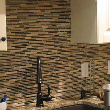 Linear Mosaic Backsplash