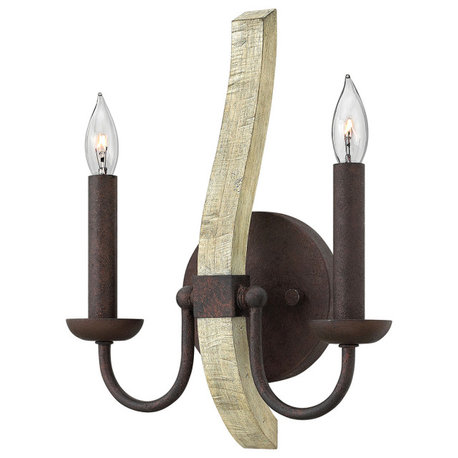 Fredrick Ramond Middlefield Medium Two Light Sconce, Iron Rust*