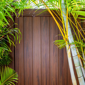 Mocha Walnut PVC Vinyl Fence