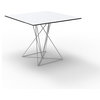 Vondom Faz Square Indoor/Outdoor Dining Table With Stainless Steel Base
