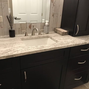 Contemporary Bold Hall Bathroom Remodel